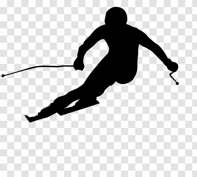 Shoe Clip Art Skateboarding Angle Silhouette - Skiing - Sports Transparent PNG