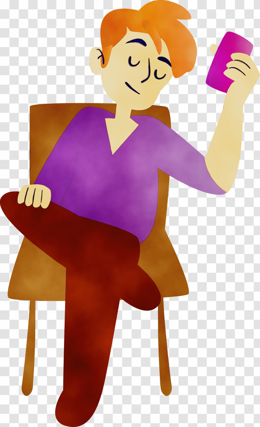 Human Character Purple Behavior Character Created By Transparent PNG