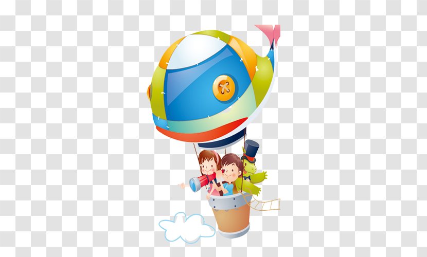 Cartoon Child Balloon - Animation - Hot Air Children Transparent PNG