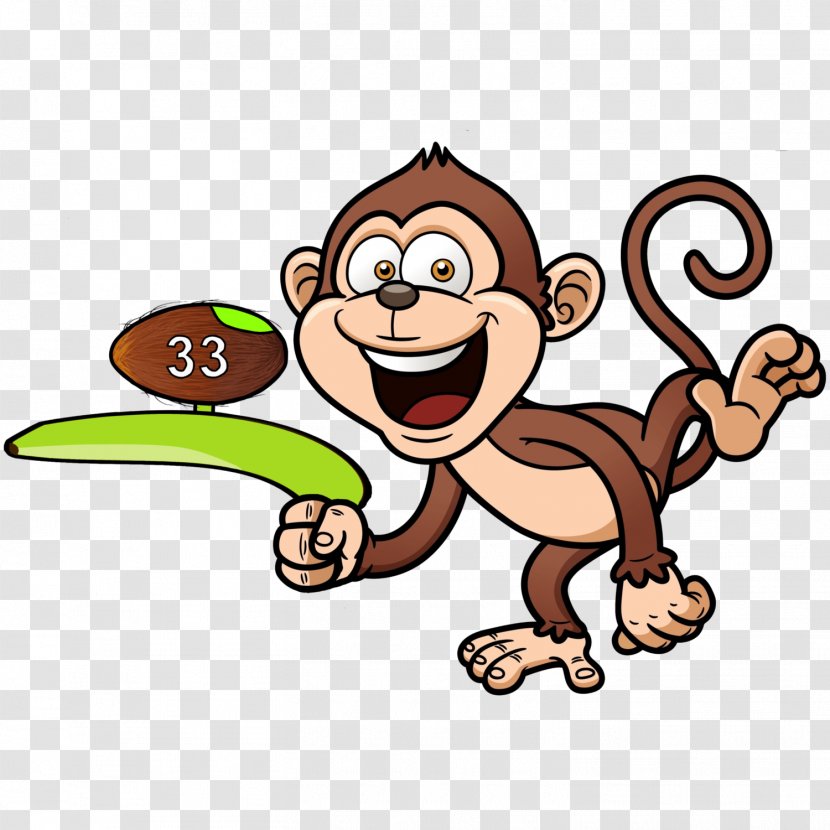 Cartoon Drawing - Chimpanzee Logo Transparent PNG