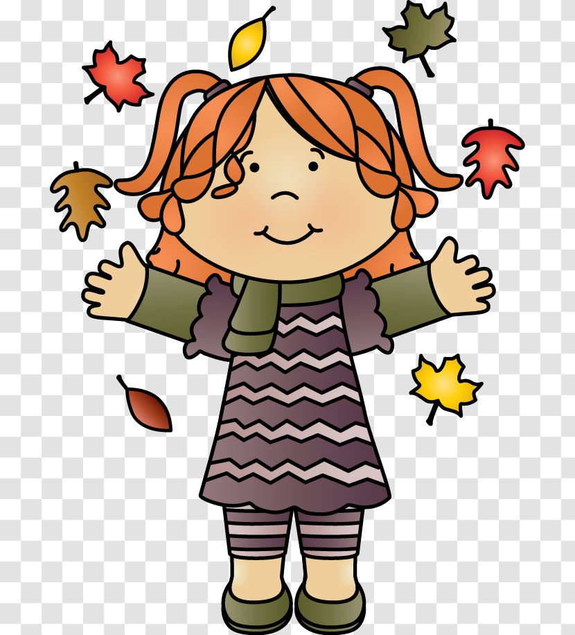 Autumn Clothing Clip Art - Leaf Color - Back To School Clips Transparent PNG