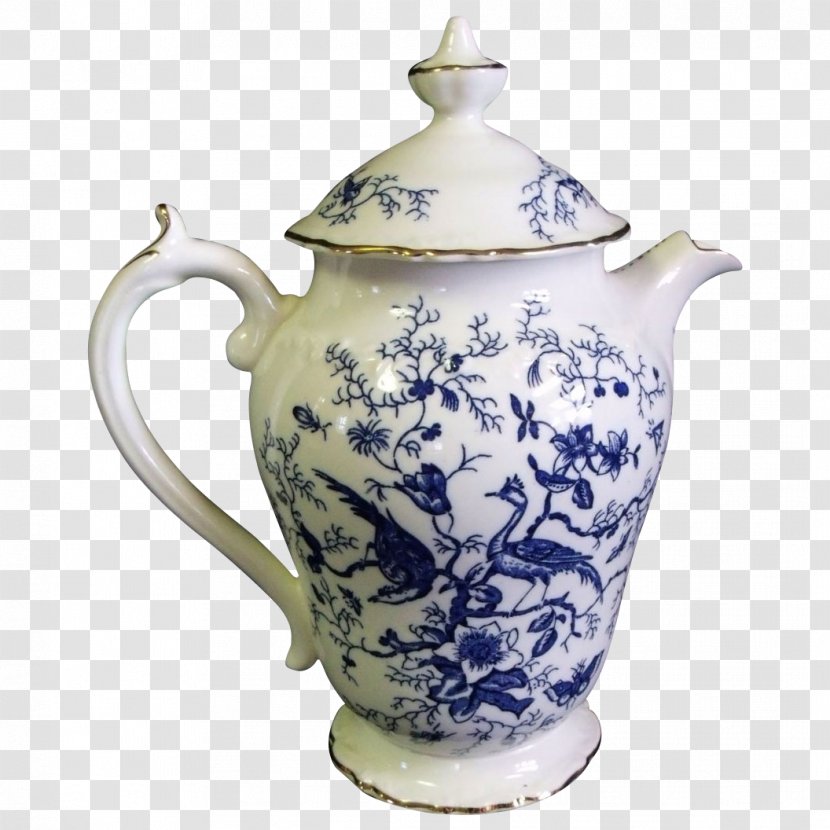 Jug Ceramic Blue And White Pottery Mug Vase - Butter Dishes Transparent PNG