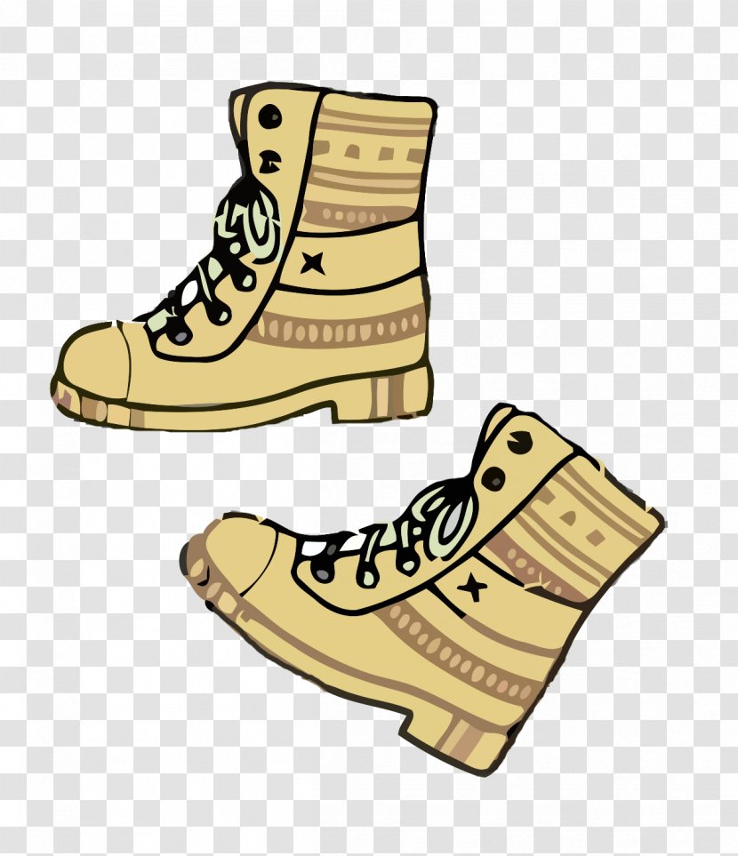 Coffee Boot Material Euclidean Vector - Shoe - Martin Boots Color Transparent PNG