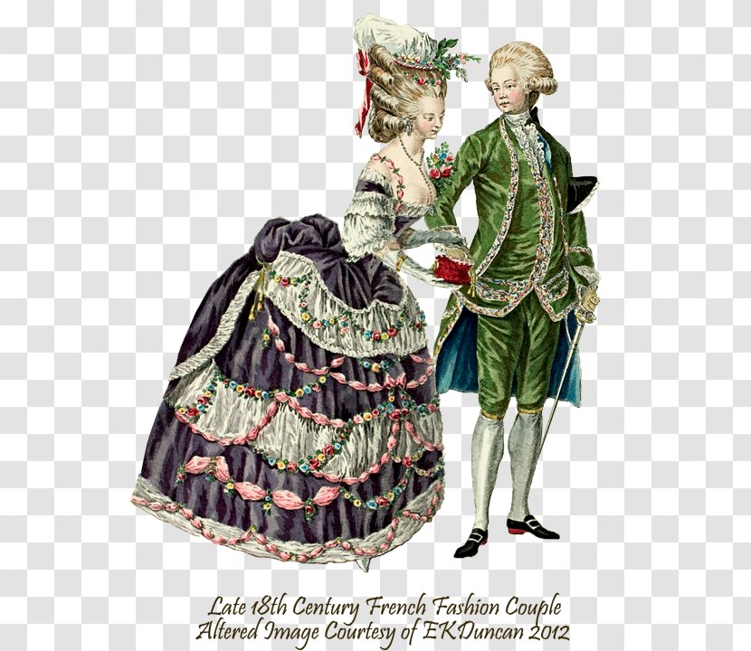 18th Century France Fashion French Revolution Clothing - Costume - Couple Transparent PNG