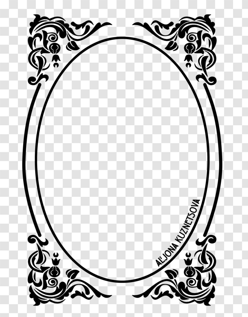 Picture Frames Clip Art - Flower - Henna Border Transparent PNG