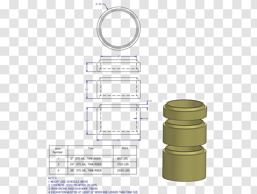 Septic Tank Precast Concrete Storage Pump - Propane - Com Transparent PNG
