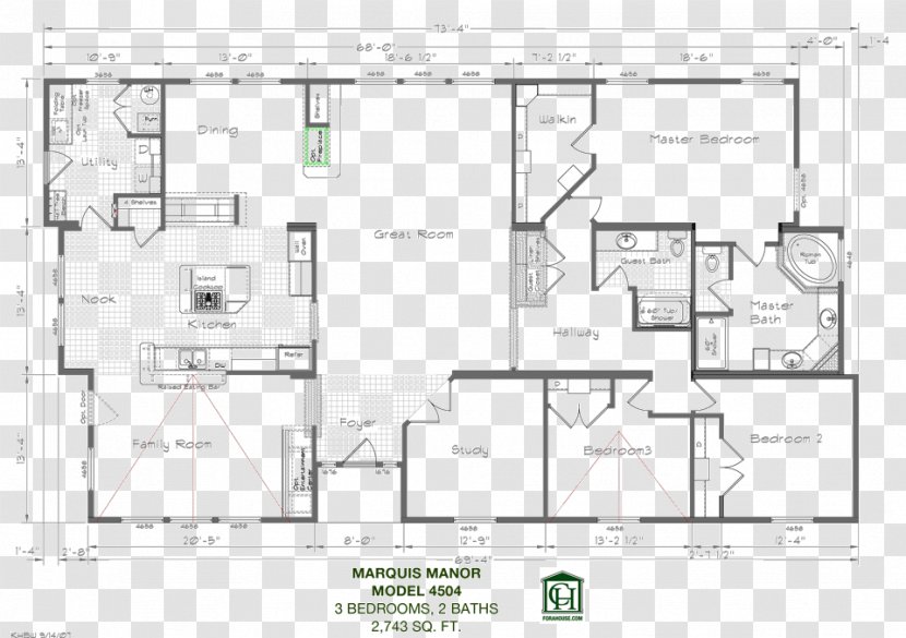 Floor Plan Technical Drawing - Design Transparent PNG