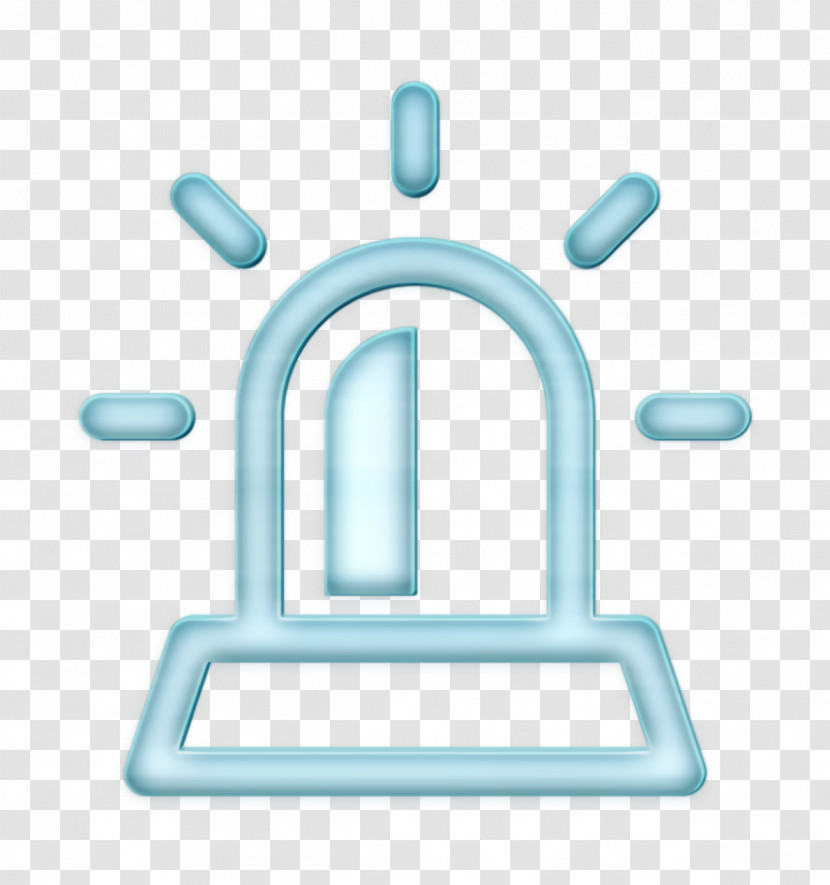 Icon Siren Icon Linear Justice Elements Icon Transparent PNG