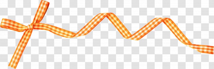 Orange Ribbon Gratis - Pattern Bow Transparent PNG