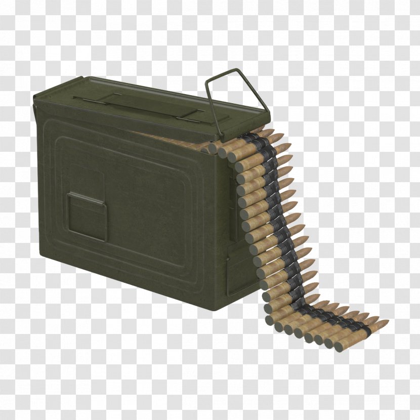 Ammunition Box Firearm Machine Gun - Watercolor - Covered Transparent PNG