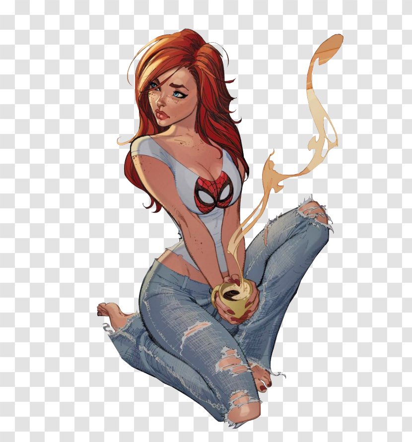 Mary Jane Watson Spider-Man 2 Jean Grey Comics - Watercolor Transparent PNG