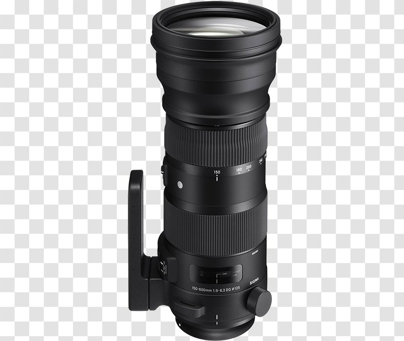 Canon EF Lens Mount Sigma APO 150-600mm F/5-6.3 DG OS HSM Camera Corporation Sport Telephoto Zoom F/5.0-6.3 - Teleconverter - Vs Nikon Sports Transparent PNG