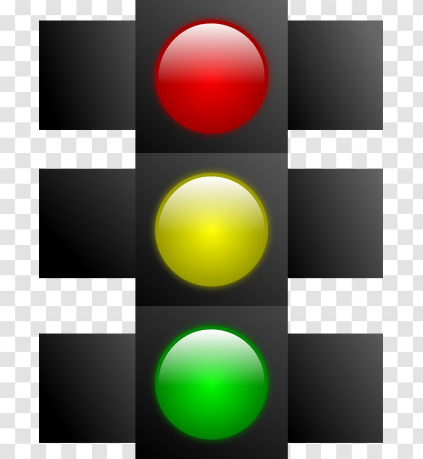 Traffic Light Sign Clip Art - Yellow - Green Transparent PNG