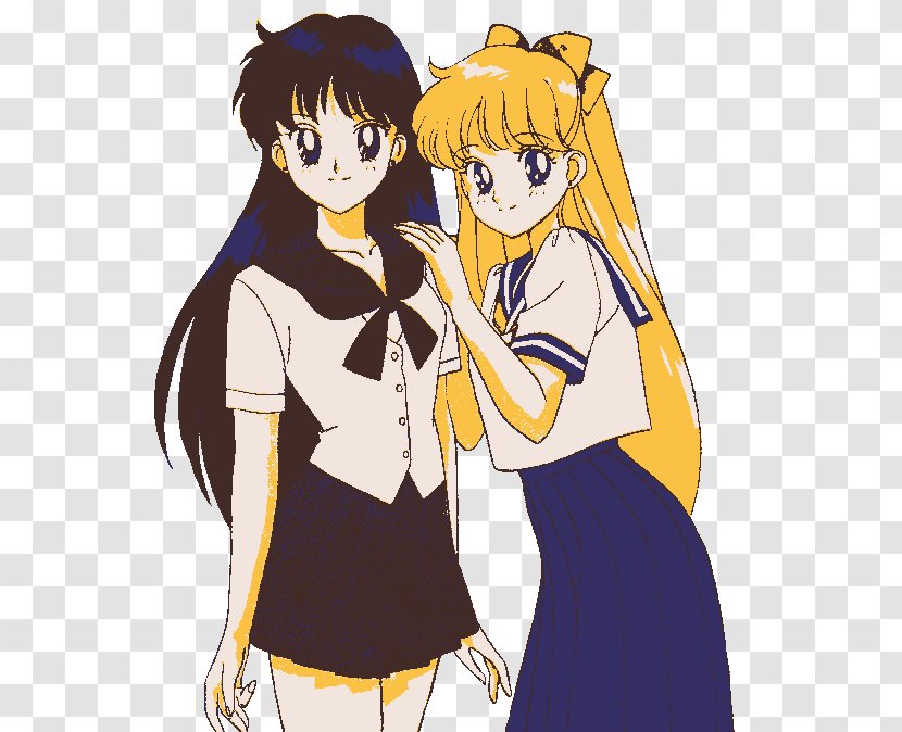 Chibiusa Sailor Venus Pluto Mars Moon - Silhouette Transparent PNG