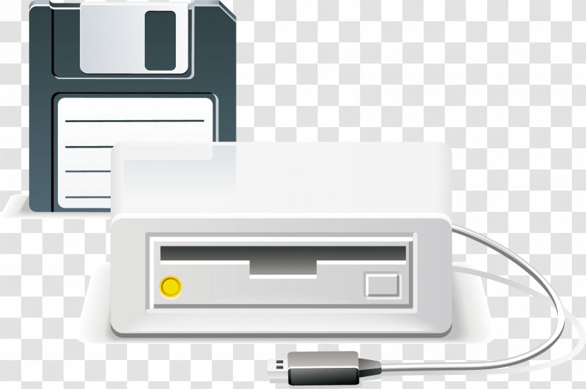 Floppy Disk Storage Data Icon - Personal Computer - Vector Printer Transparent PNG