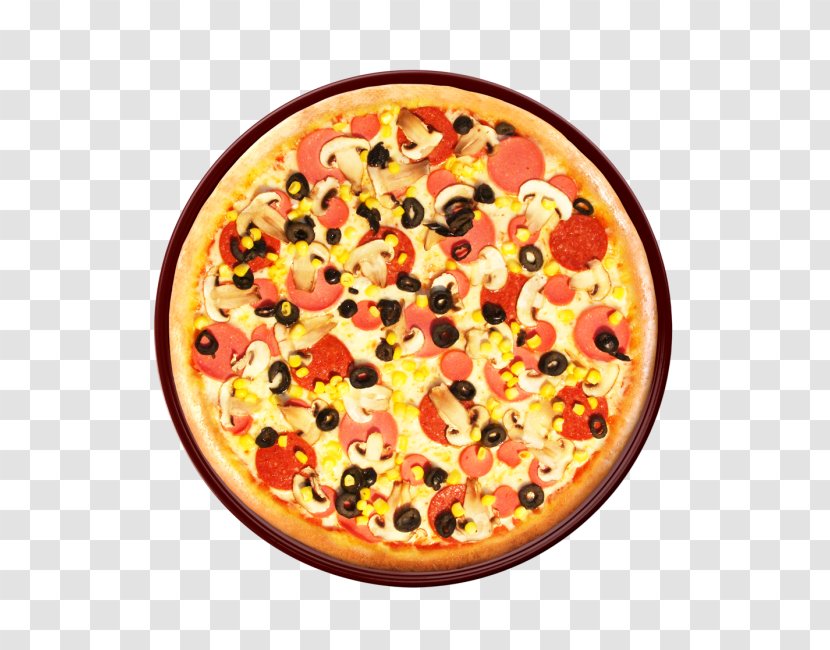 California-style Pizza Sicilian Junk Food Cuisine - Cheese Transparent PNG
