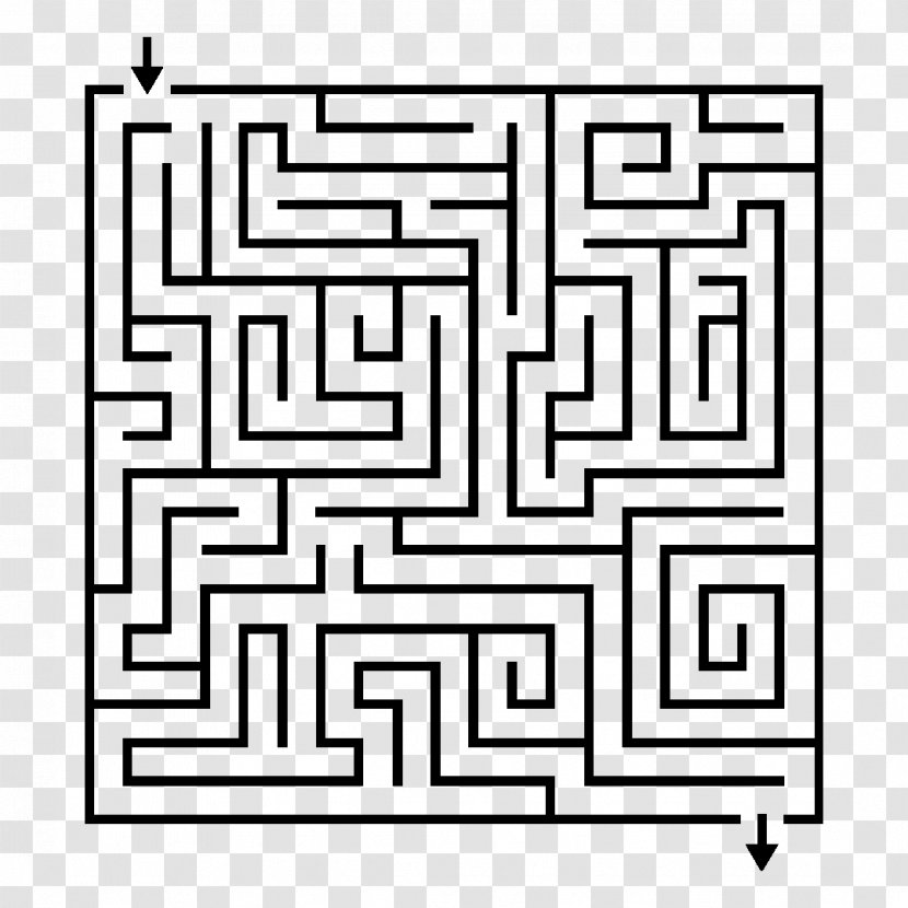 Hedge Maze Labyrinth Puzzle - Drawing - Mural Transparent PNG