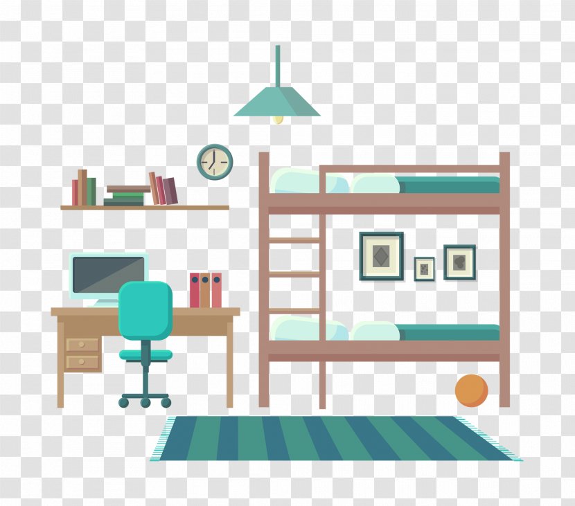Vector Graphics Bedroom Drawing Image - Brand - Book Room Transparent PNG