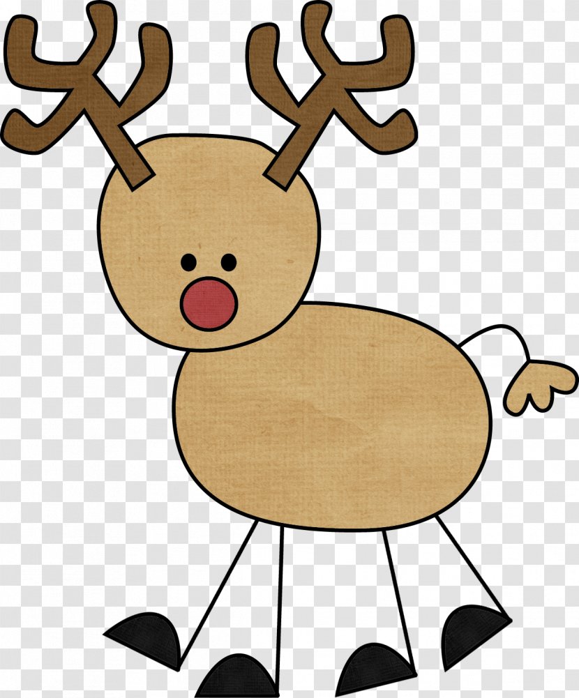 Rudolph Reindeer Santa Claus Drawing Clip Art - First Grade Fanatics Transparent PNG