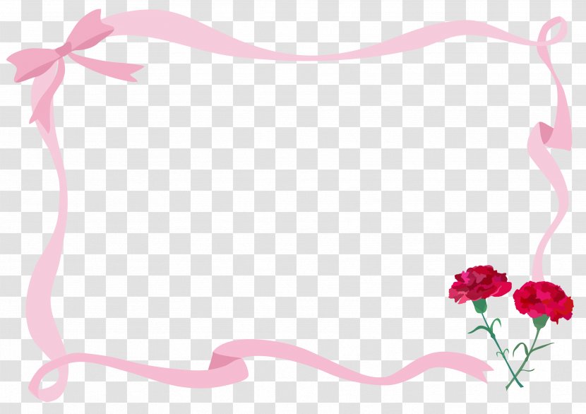 Background Pink Frame - Mothers Day - Picture Season Transparent PNG