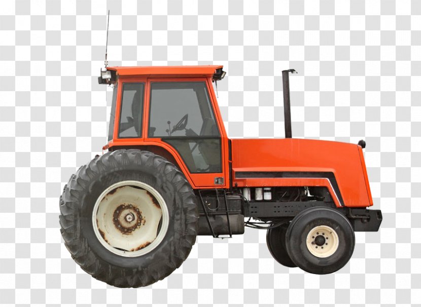 Tractor Farm Stock Photography Agricultural Machinery Agriculture - Orange Off-road Truck Head Transparent PNG