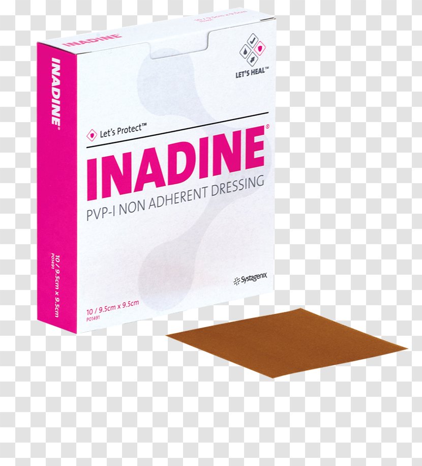 Inadine Dressing Povidone-iodine Topical Medication Wound - Leg Ulcer - Foot Bacterial Virus Transparent PNG