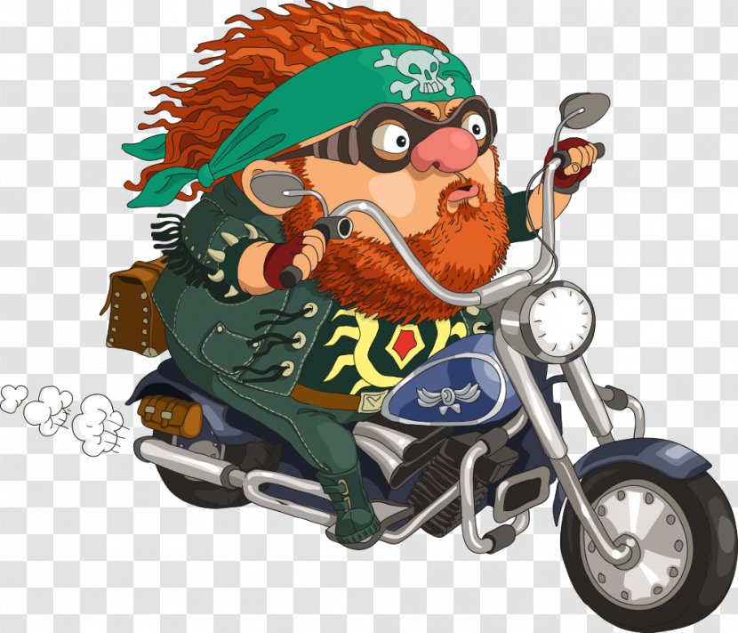 Motorcycle Cartoon Stock Photography Clip Art - Man Riding A Transparent PNG