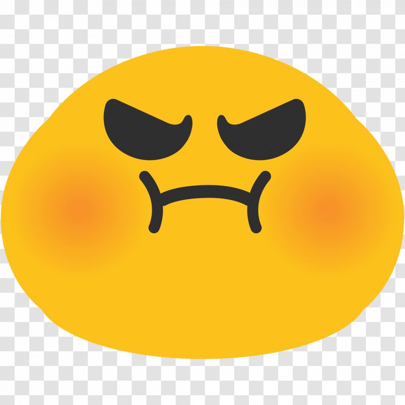 Emoji Angry Face Android Emoticon SMS Transparent PNG