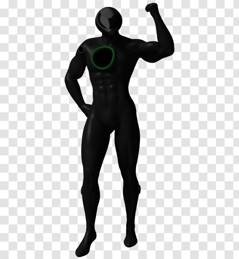 Shoulder Costume Character - Wetsuit - Model Pose Transparent PNG