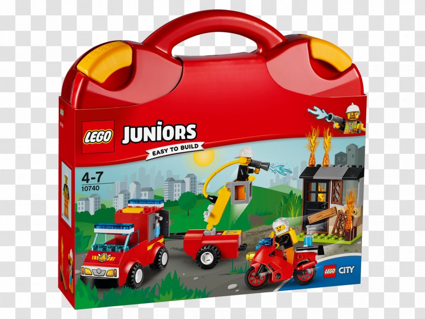 LEGO 10740 Juniors Fire Patrol Suitcase Lego City Toy Transparent PNG