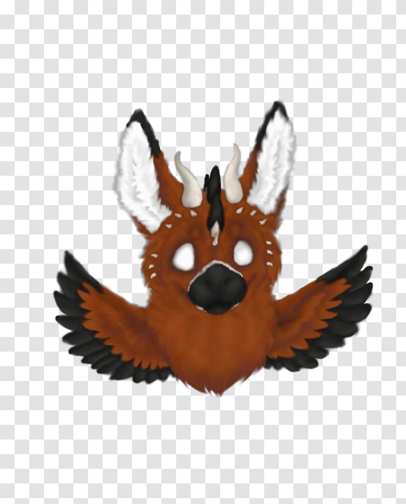 Red Fox Snout Tail - Wing - Furry Art Badge Transparent PNG