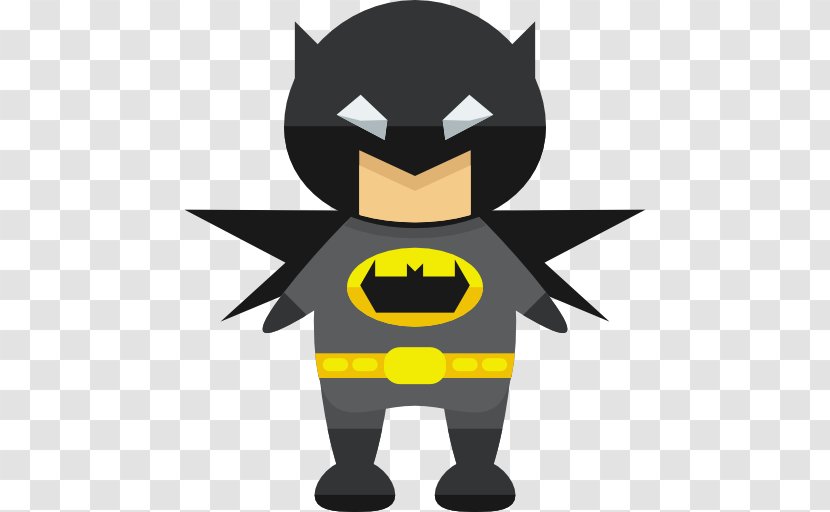 Batman Superhero Icon - Black Transparent PNG