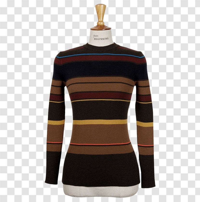 Sleeve Sweater Shoulder Camisole Top - Cotton - Color Block Transparent PNG
