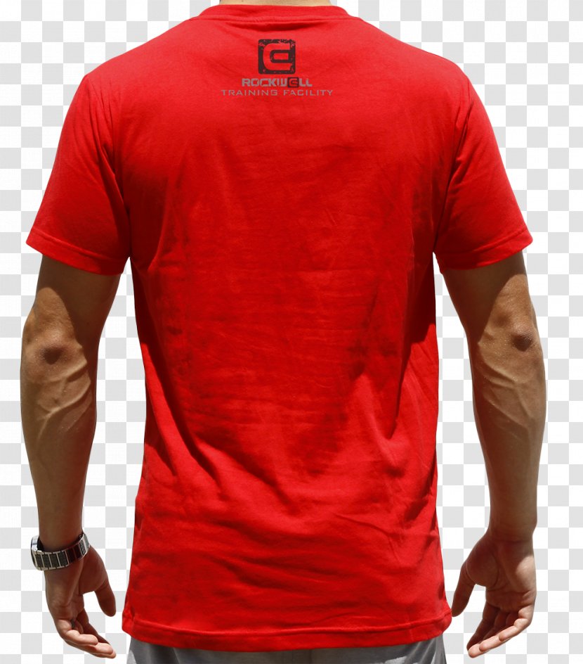 T-shirt Red Cycling Shorts Mens Short Sleeve - Tshirt Transparent PNG