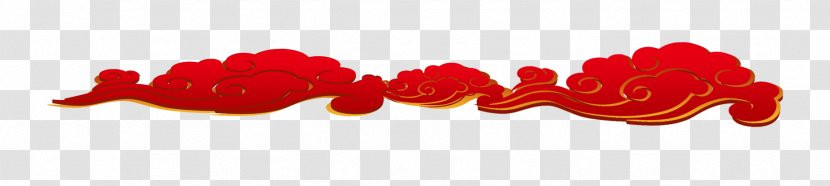 Cloud Download - Drawing - Red Clouds Decorative Pattern Transparent PNG