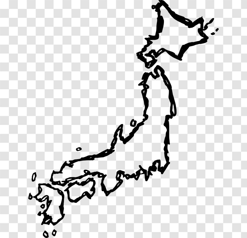 Japan Map Drawing Clip Art - Organism - Hand Transparent PNG