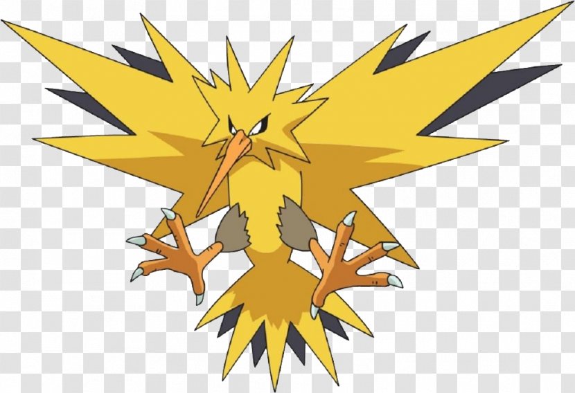 Pokémon GO X And Y Yellow Zapdos - Wing - Pokemon Transparent PNG