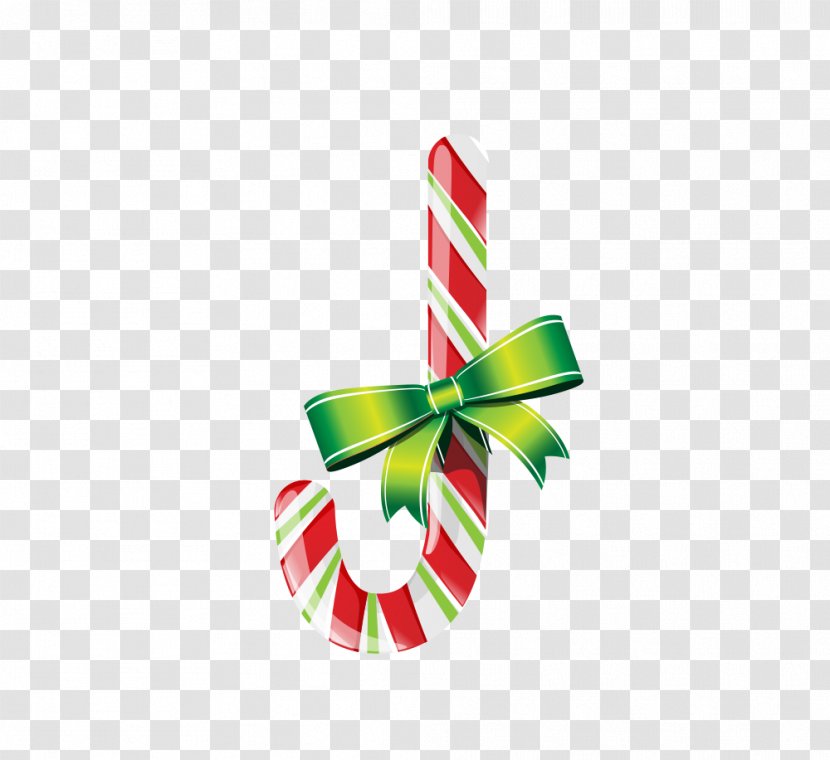 Candy Cane Christmas Santa Claus - Ribbon Transparent PNG