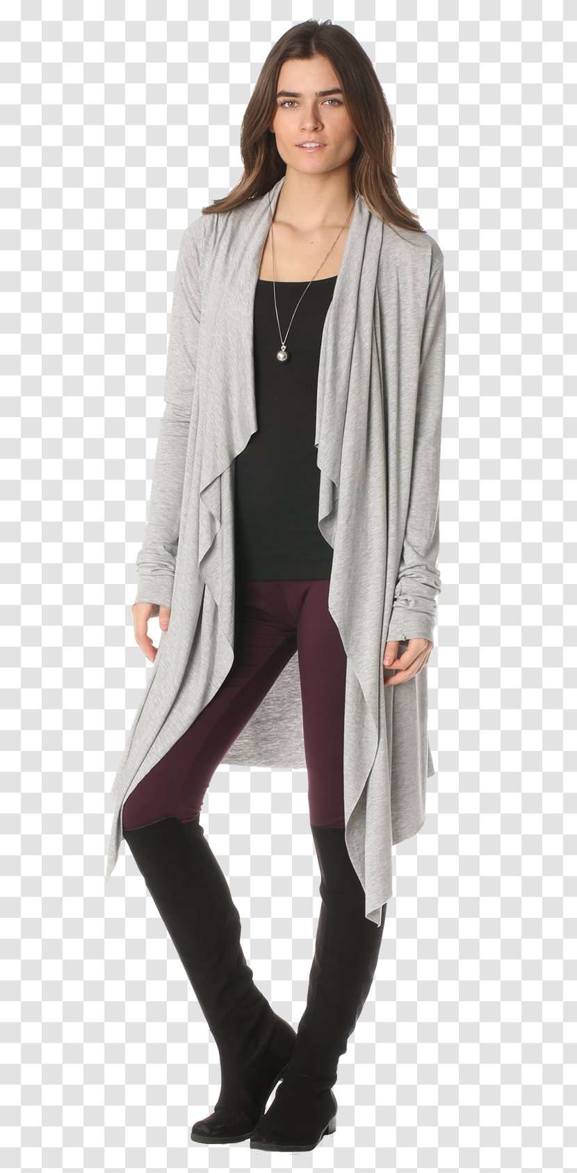 Cardigan Sweater Clothing Shirt Sleeve - Dress Transparent PNG