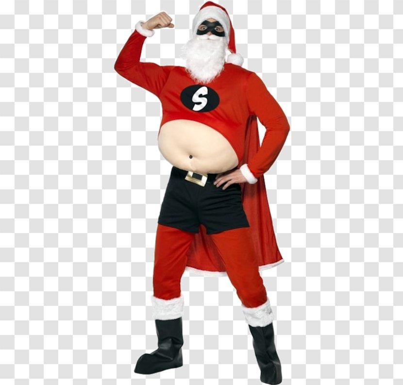 Santa Claus Costume Party Suit Christmas - Fat Man Transparent PNG