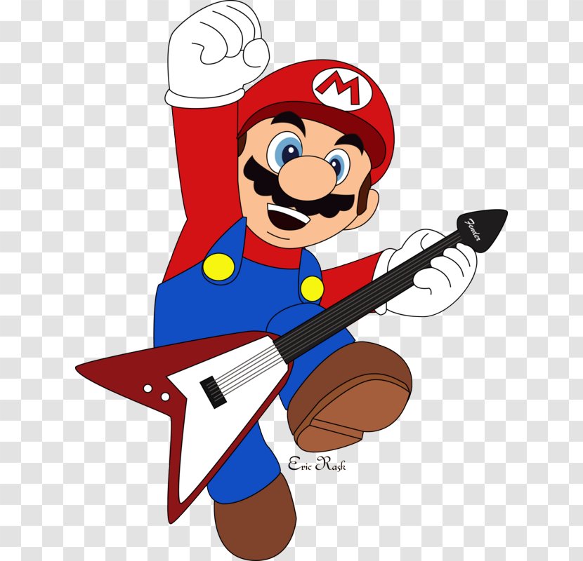Mario Bros. Princess Daisy Guitar Video Game - Character - Bros Transparent PNG