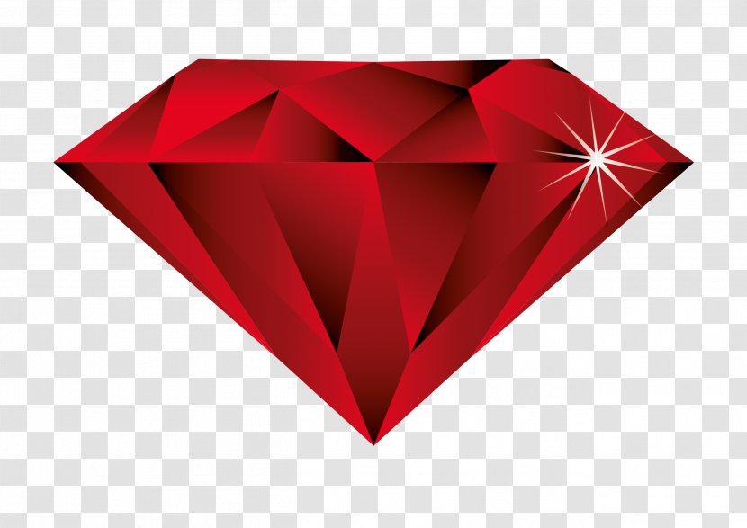 RED DIAMOND INK Clip Art - Transparency And Translucency - Diamond Transparent PNG