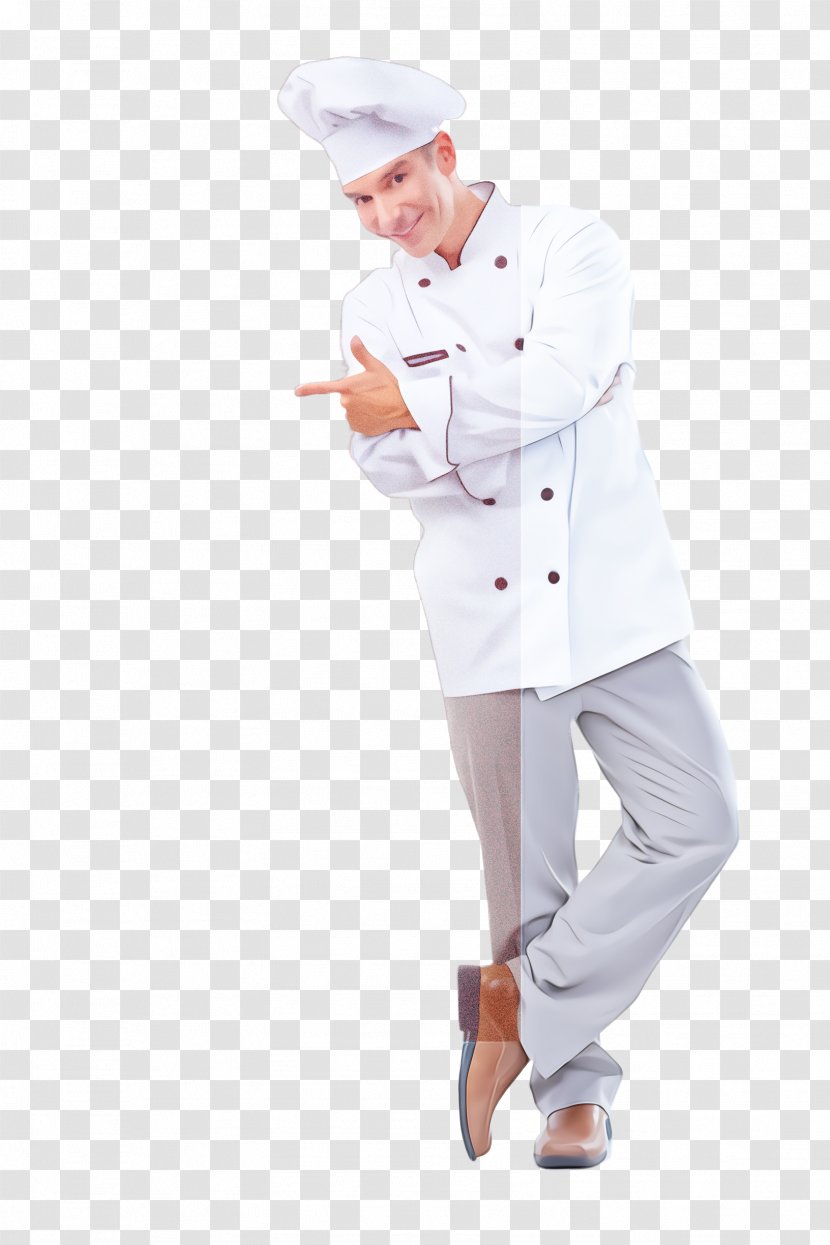 White Clothing Chef's Uniform Cook Chef - Chief Outerwear Transparent PNG