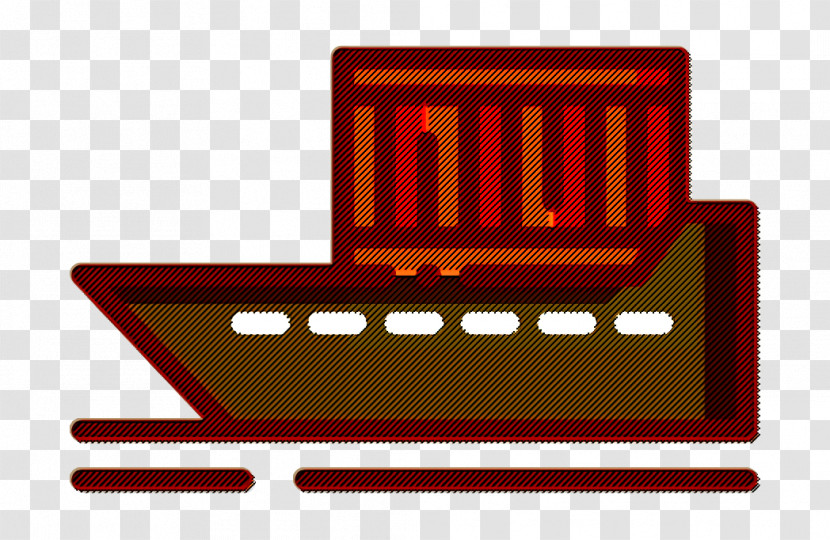 Logistic Icon Boat Icon Cargo Ship Icon Transparent PNG