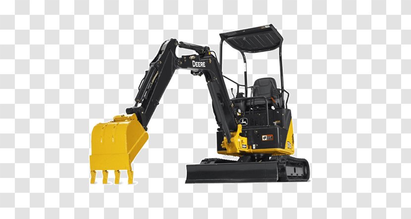 John Deere Compact Excavator Loader Heavy Machinery - Skidsteer - Construction Transparent PNG