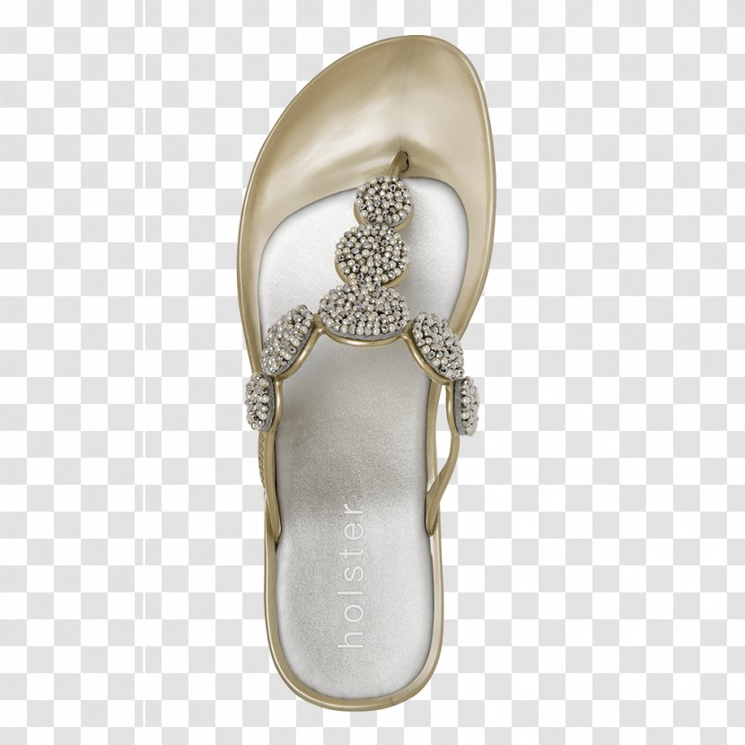 Flip-flops Shoe Beige - Gold Heels Transparent PNG