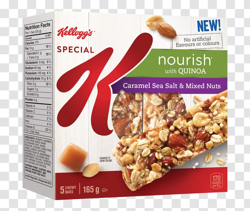 Breakfast Cereal Chocolate Bar Rice Krispies Treats Special K Kellogg's - Natural Foods - Cashew And Choco Transparent PNG