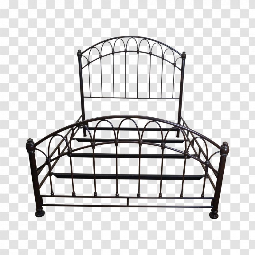 Black And White Frame - Bed - Metal Furniture Transparent PNG