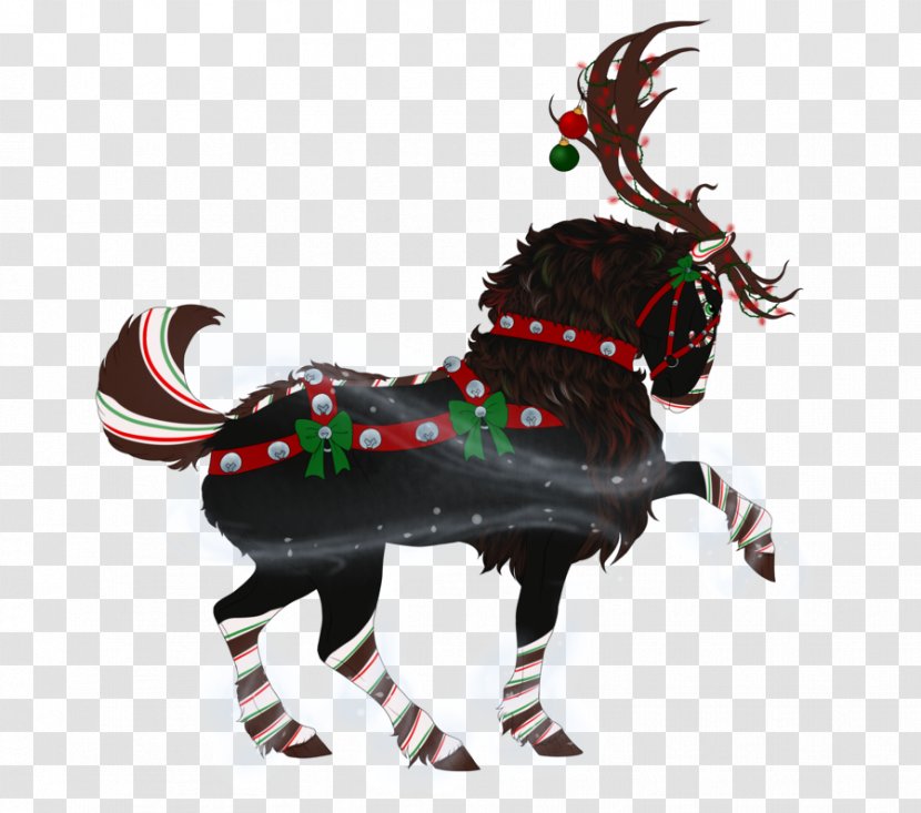 Reindeer Christmas Ornament Horse Day - Decoration - Hello January Snow Transparent PNG