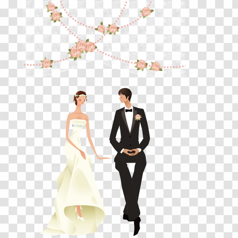 Marriage Wedding Bridegroom Engagement - Cartoon - Posters Transparent PNG